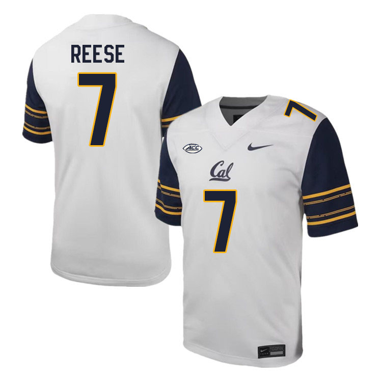 Men #7 David Reese California Golden Bears ACC Conference College Football Jerseys Stitched Sale-Whi